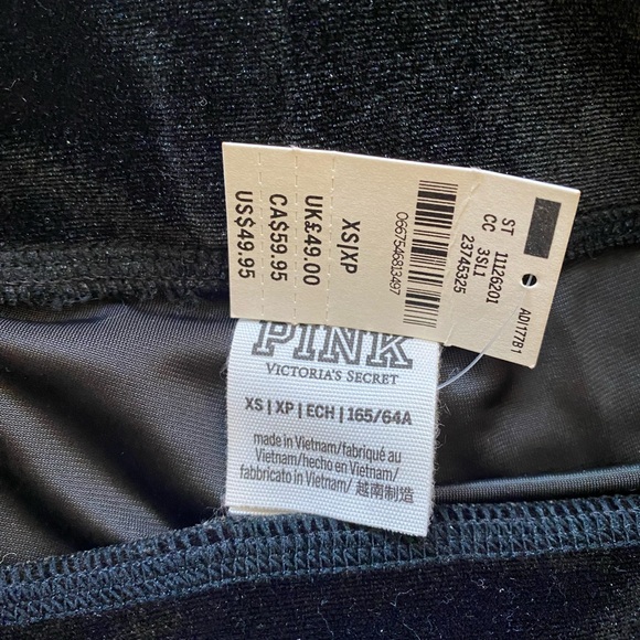 PINK Victoria's Secret Velvet Leggings - black - Picture 3 of 6